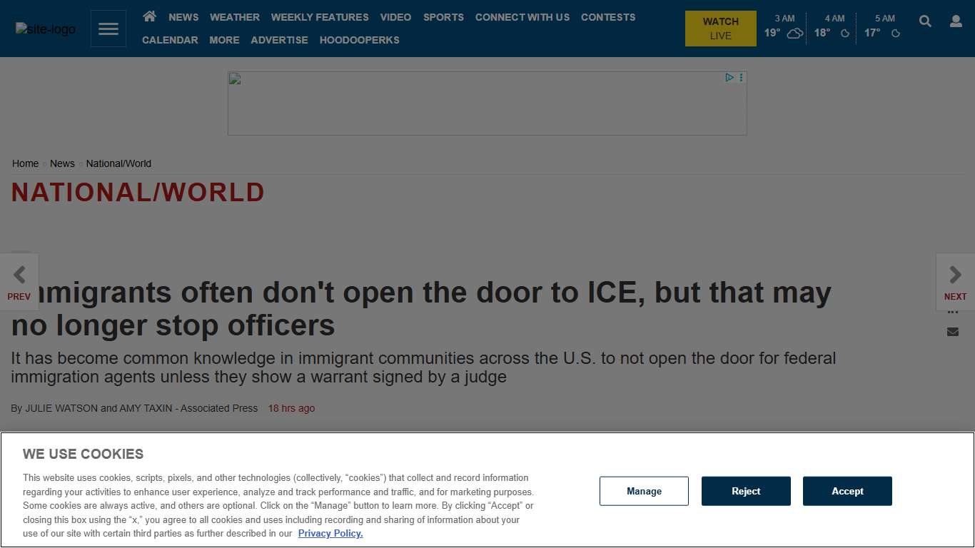 ICE memo allows home entry without judge’s warrant National/World centraloregondaily.com