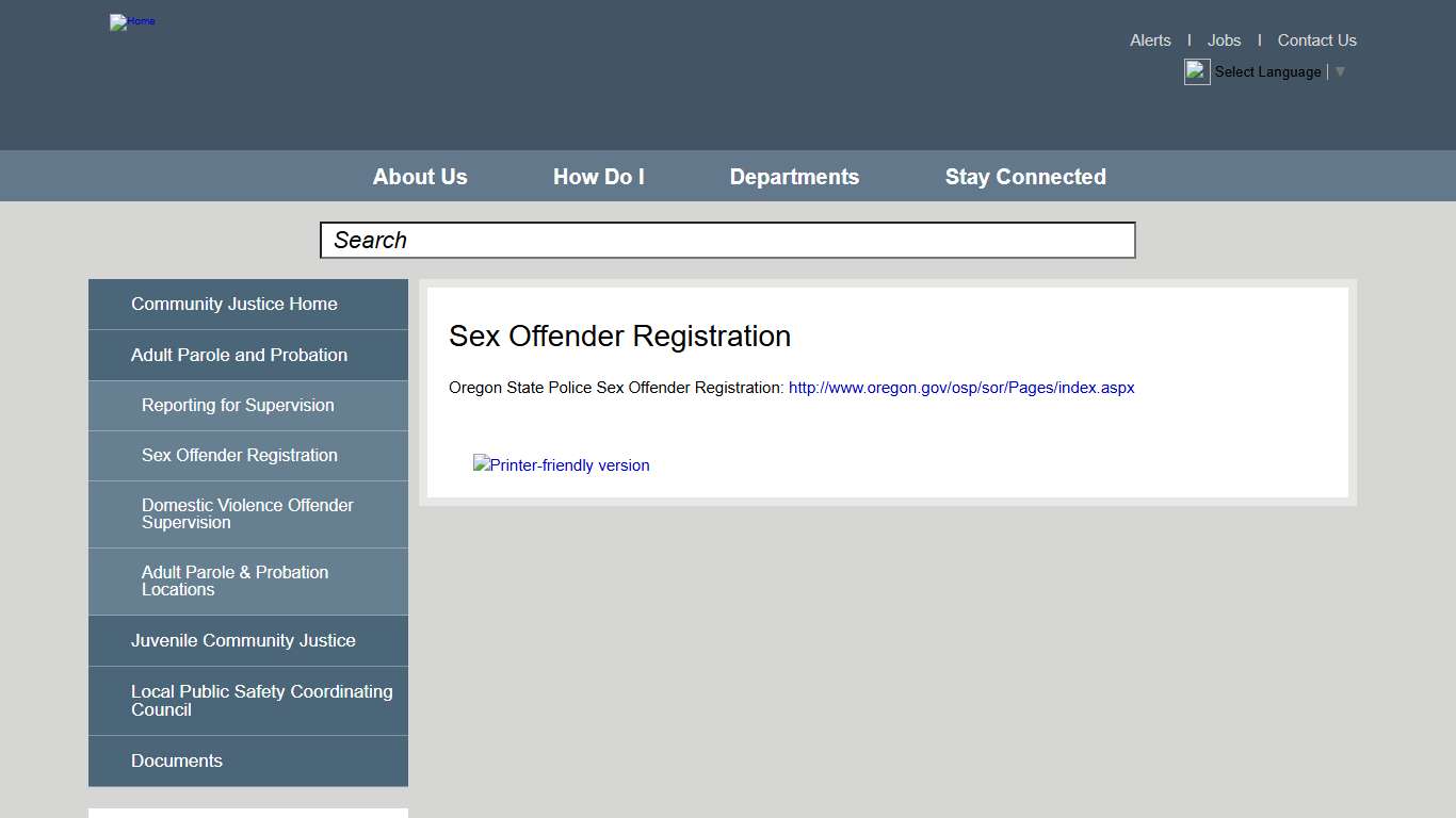 Sex Offender Registration Deschutes County Oregon